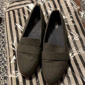 Grey loafers